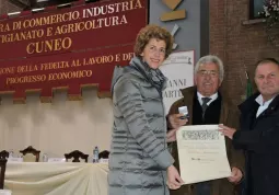 Aldo Pellegrino con gli assessori Carla Eandi e Gian Franco Ferrero